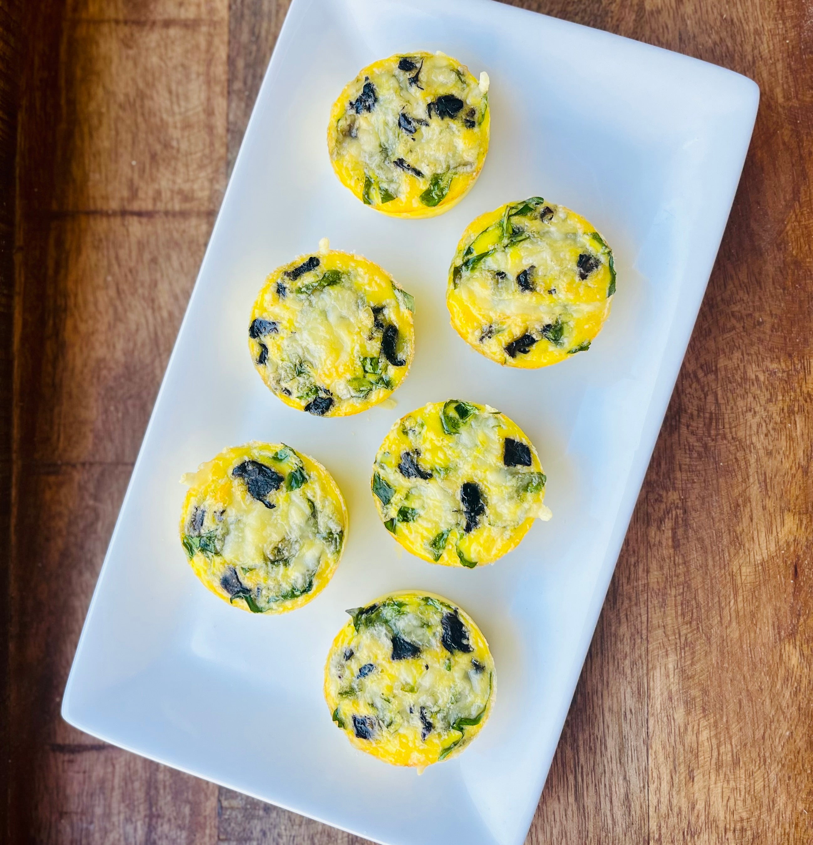 Keto Egg Bites - Mushroom/Spinach/Swiss.