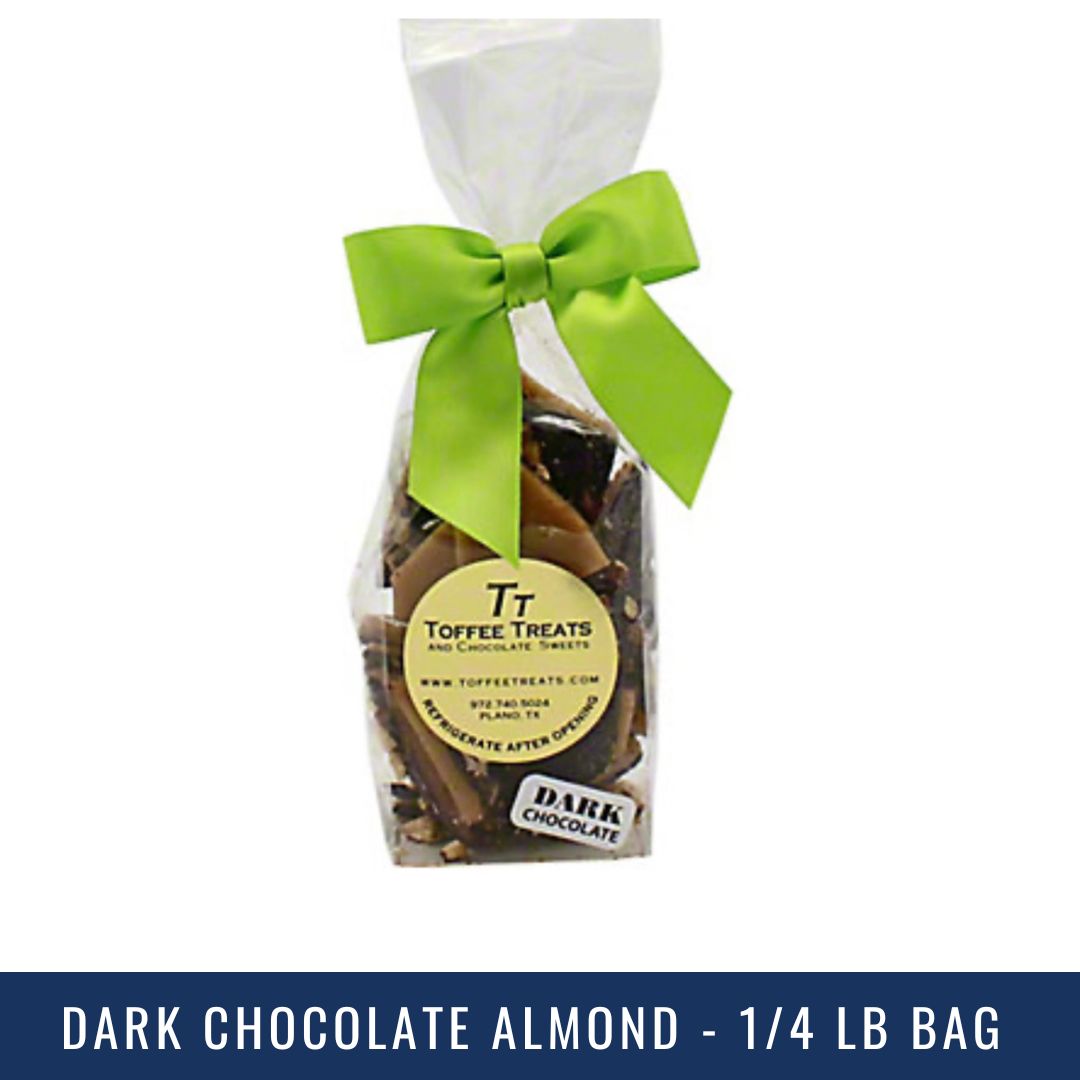 Toffee Treats - Dark Chocolate Almond (1/4 lb. bag)