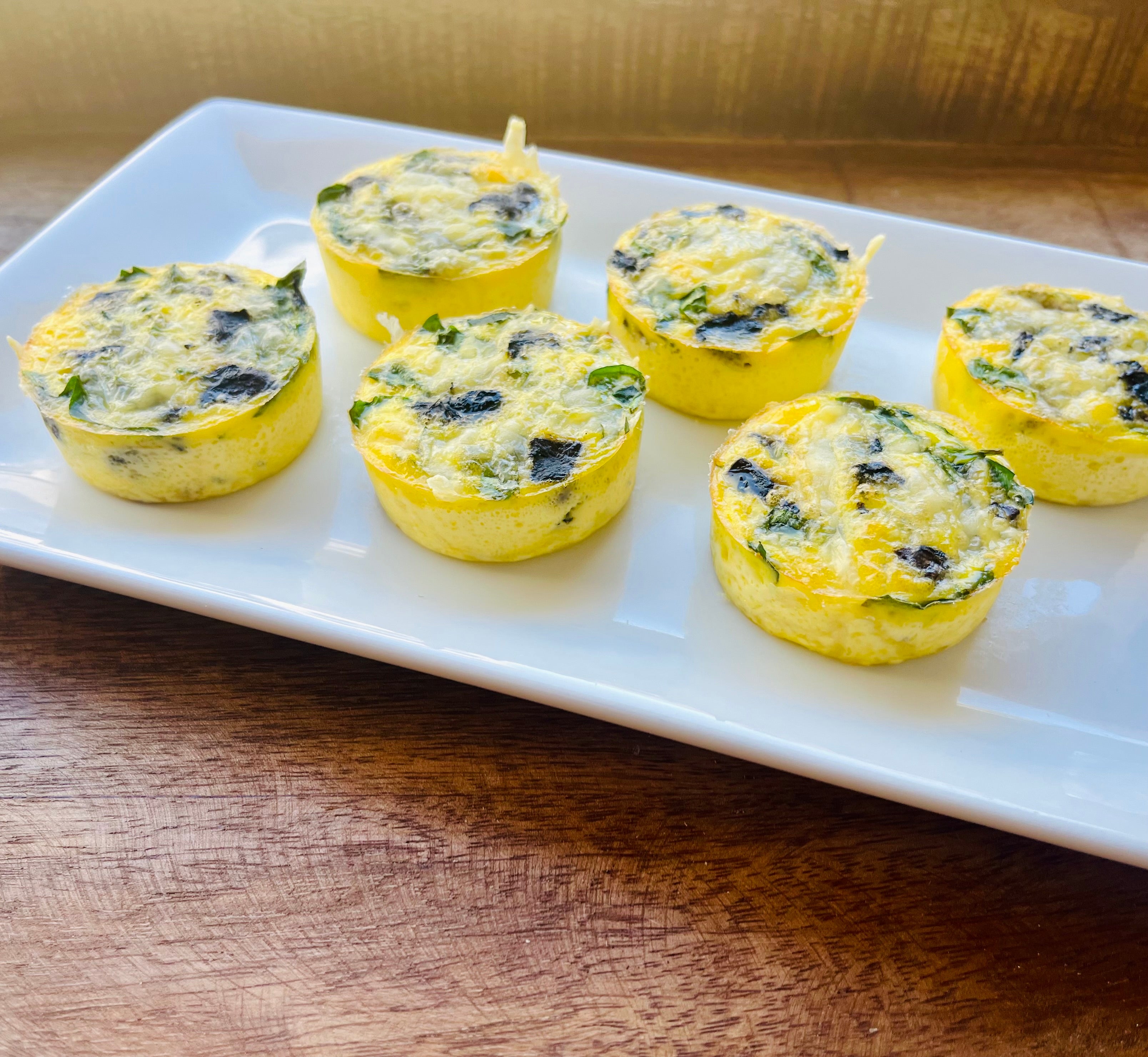 Keto Egg Bites - Mushroom/Spinach/Swiss.