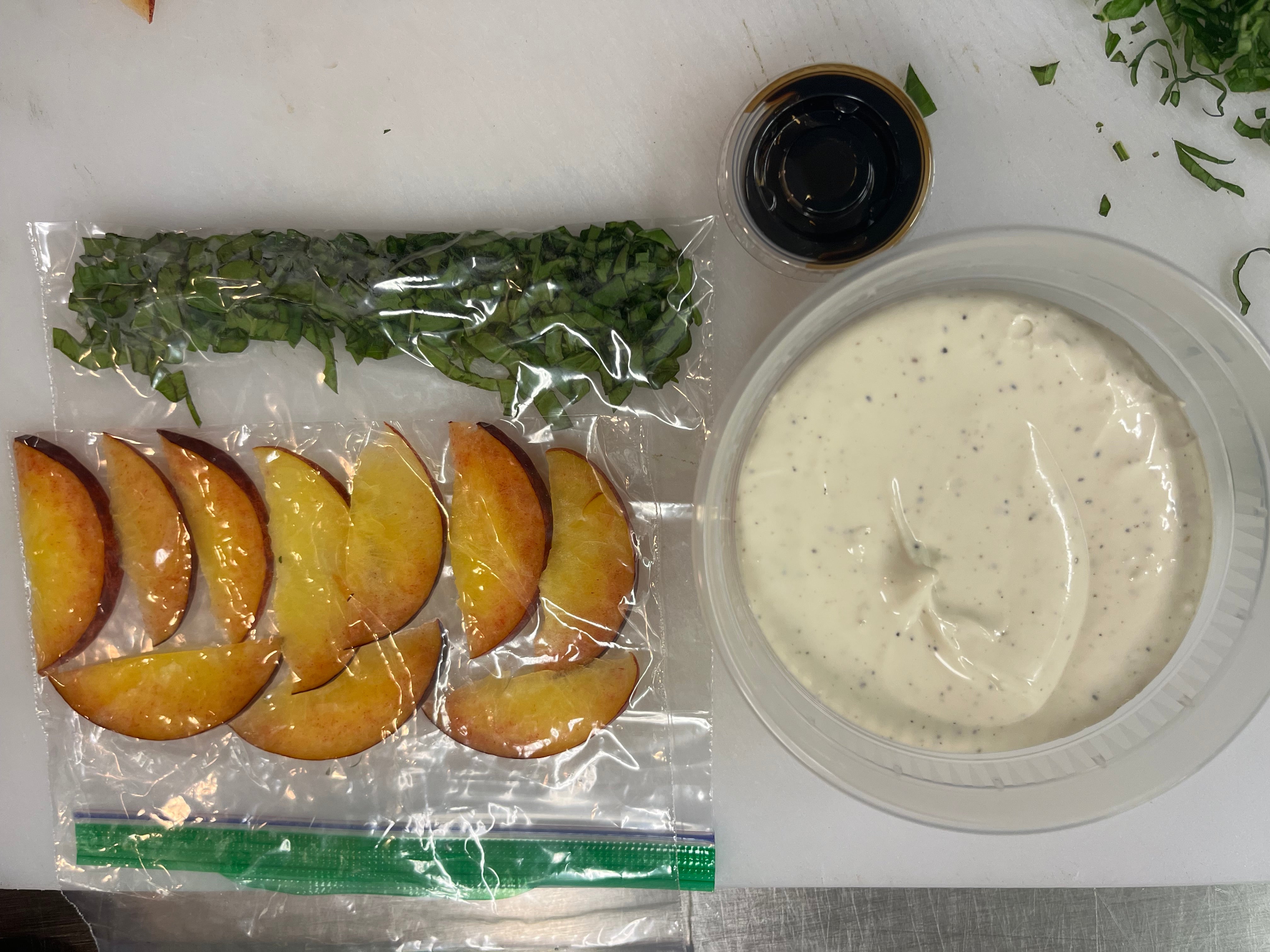 Whipped Goat Cheese with Peaches