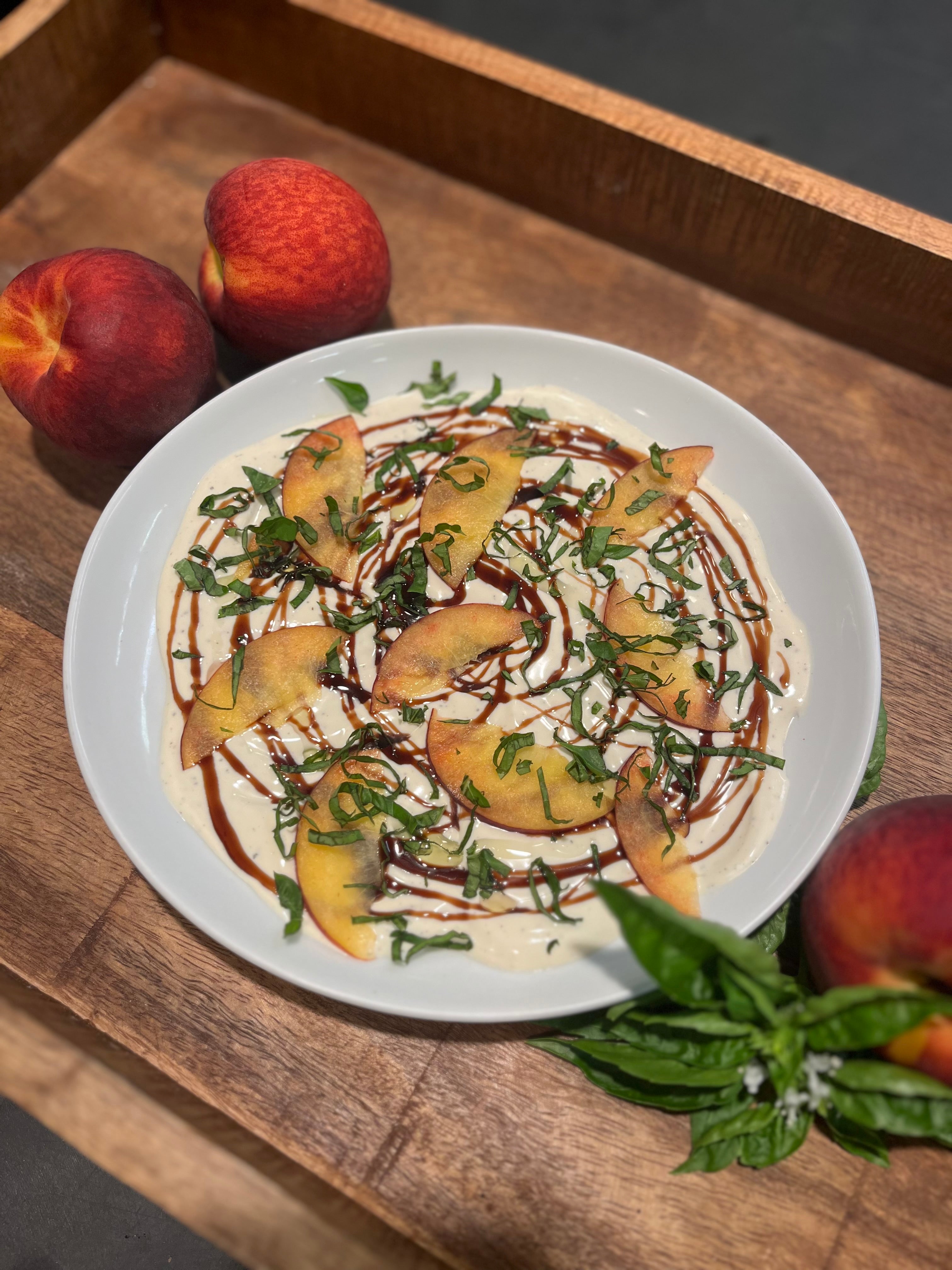 Whipped Goat Cheese with Peaches