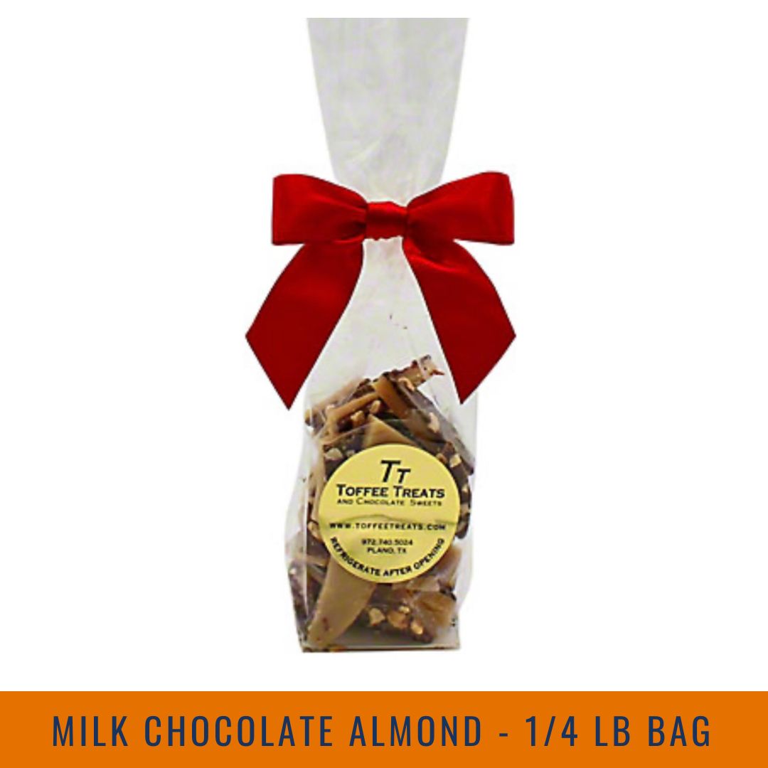 Toffee Treats - Milk Chocolate Almond (1/4 lb. bag)