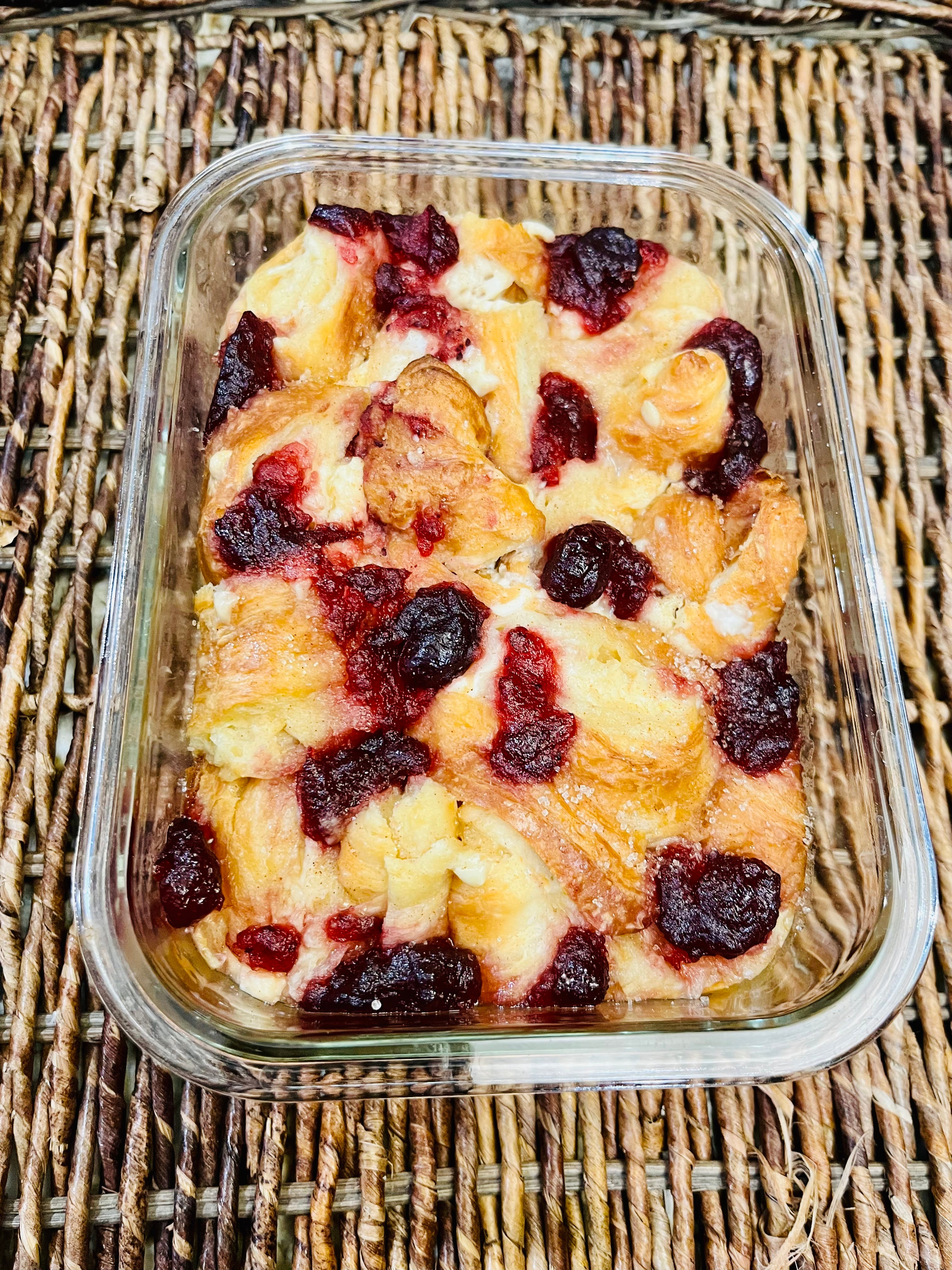 Cranberry Croissant Bread Pudding (Frozen)