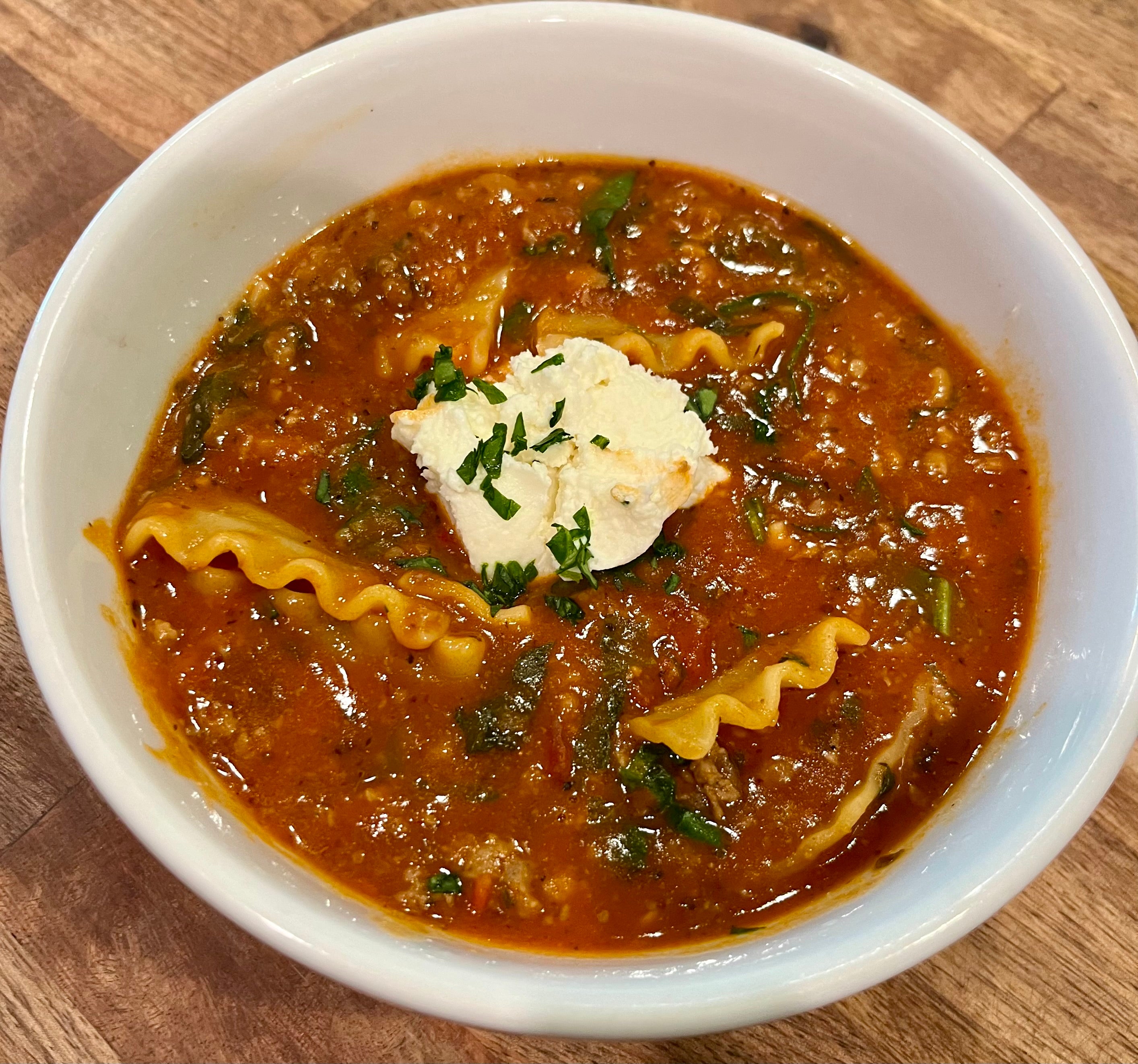 NEW Lasagna Soup (serves 4-5)