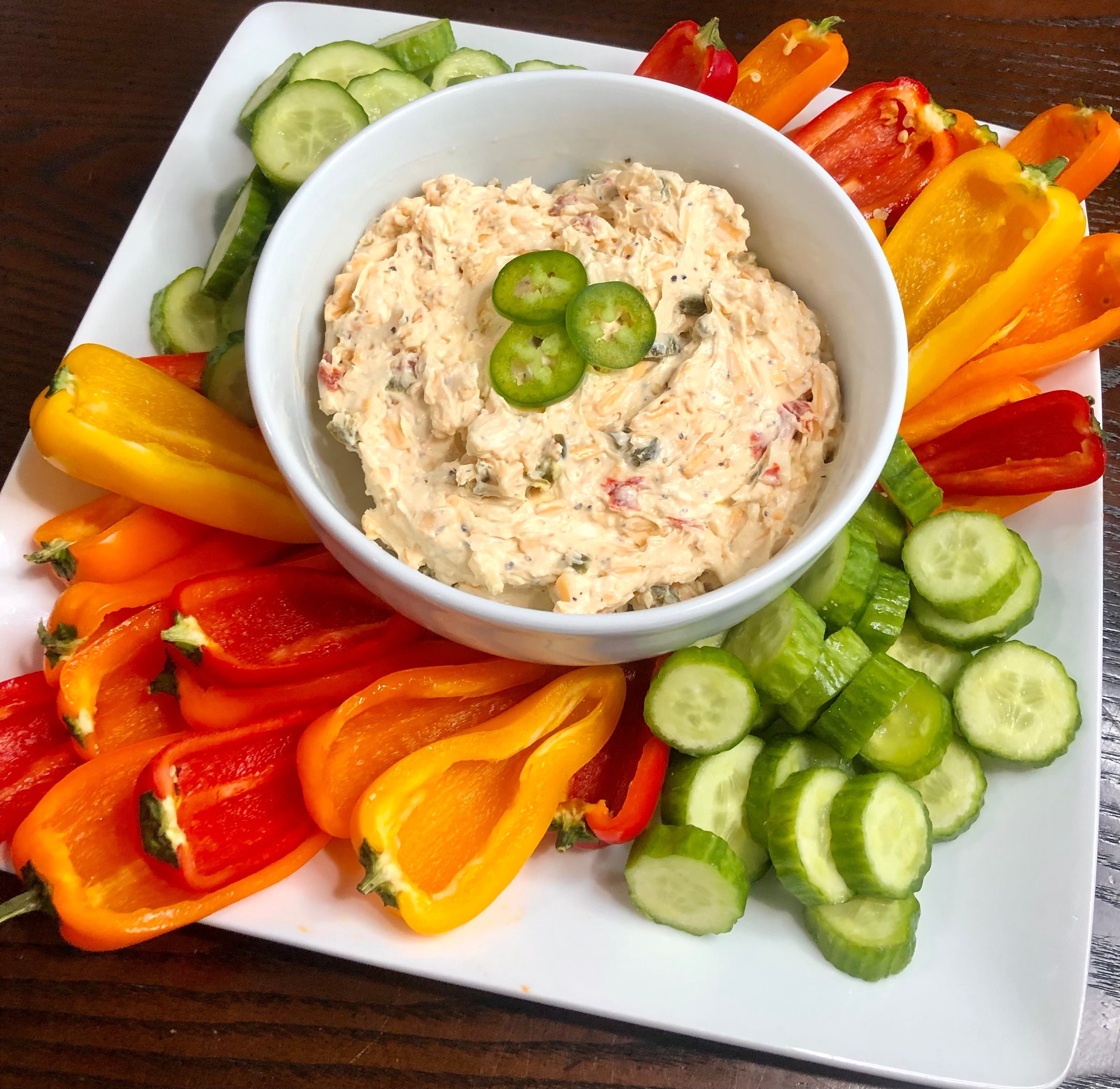 Sweet Heat Pimento Cheese Dip.. (Half Pint)