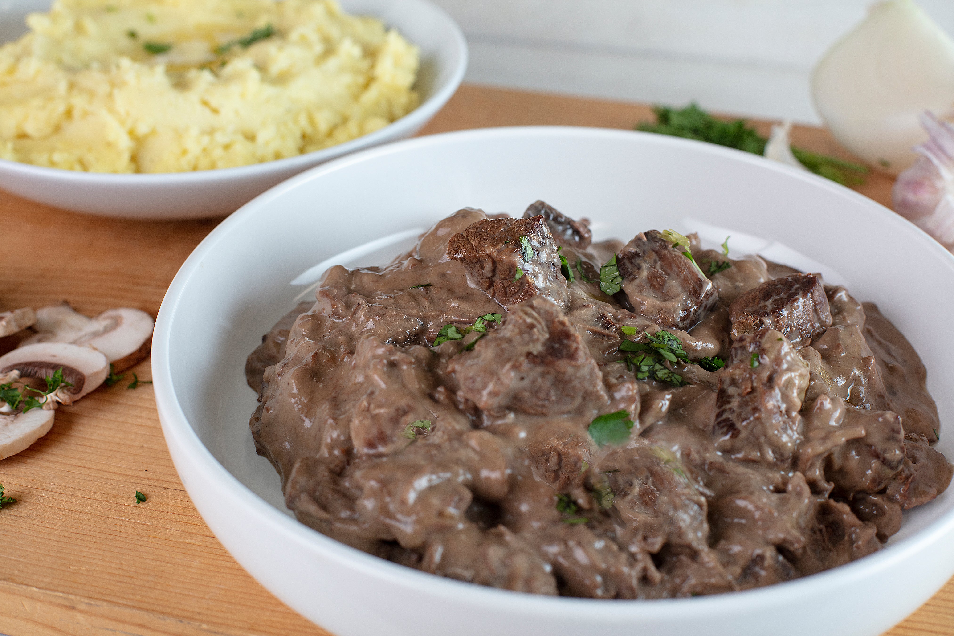 Beef Burgundy (Serves 1 or 4)