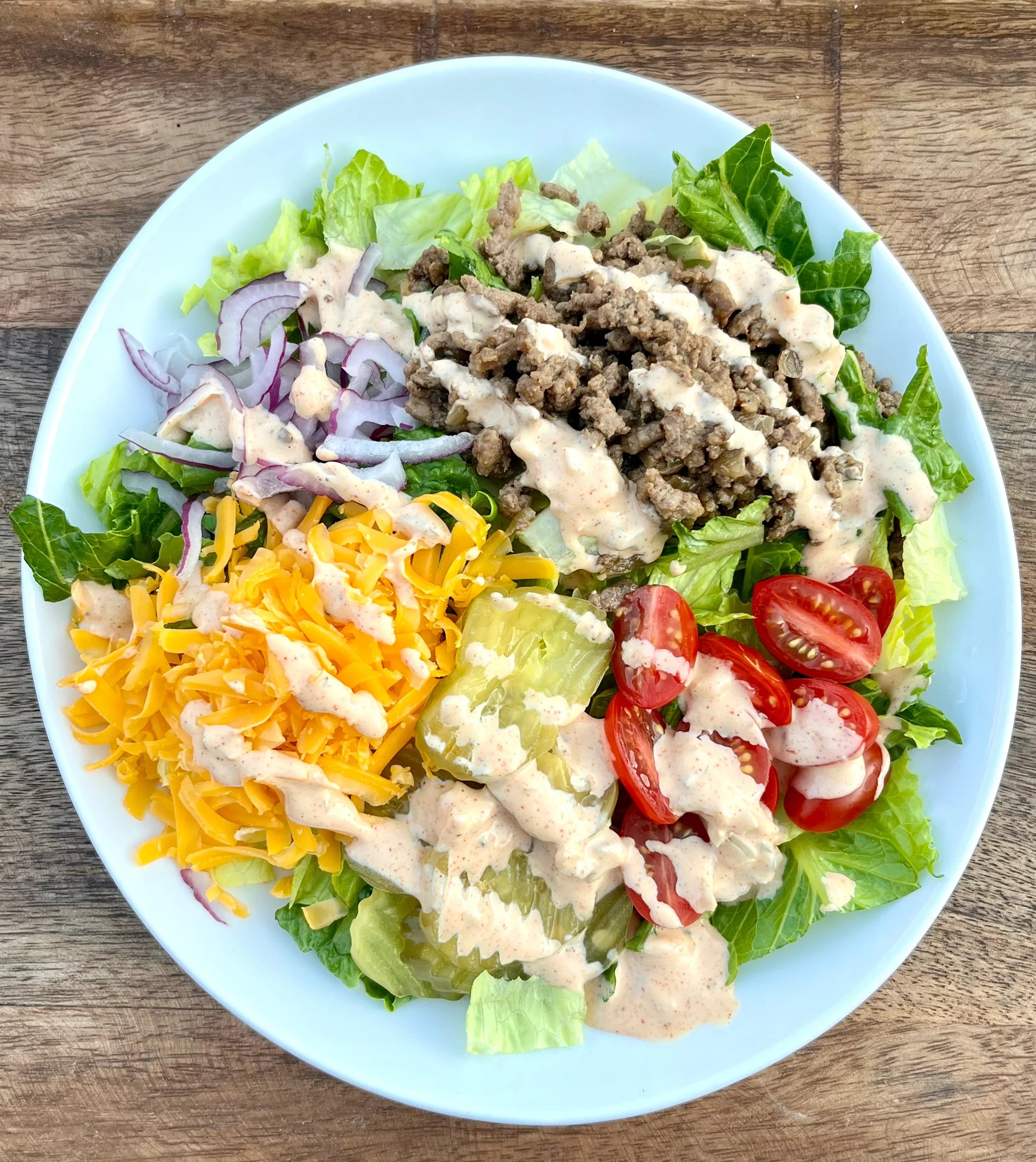 Keto Burger Bowl (serves 1)