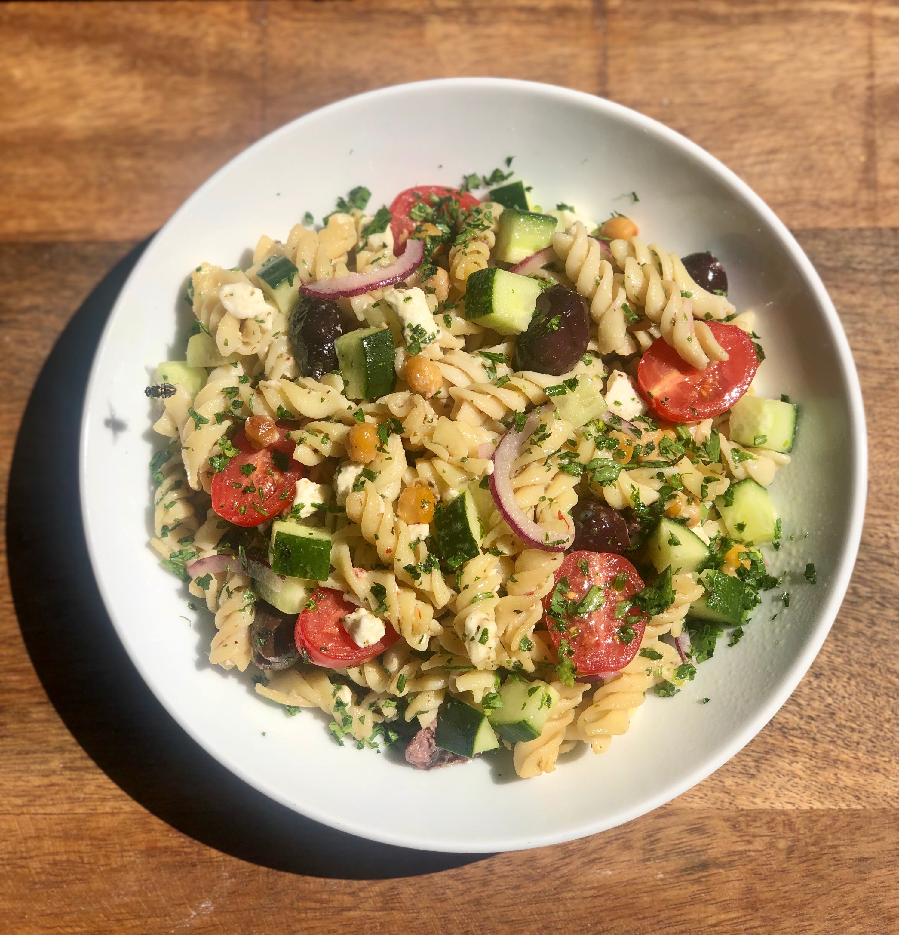 Mediterranean Pasta Salad (Serves 2-3)