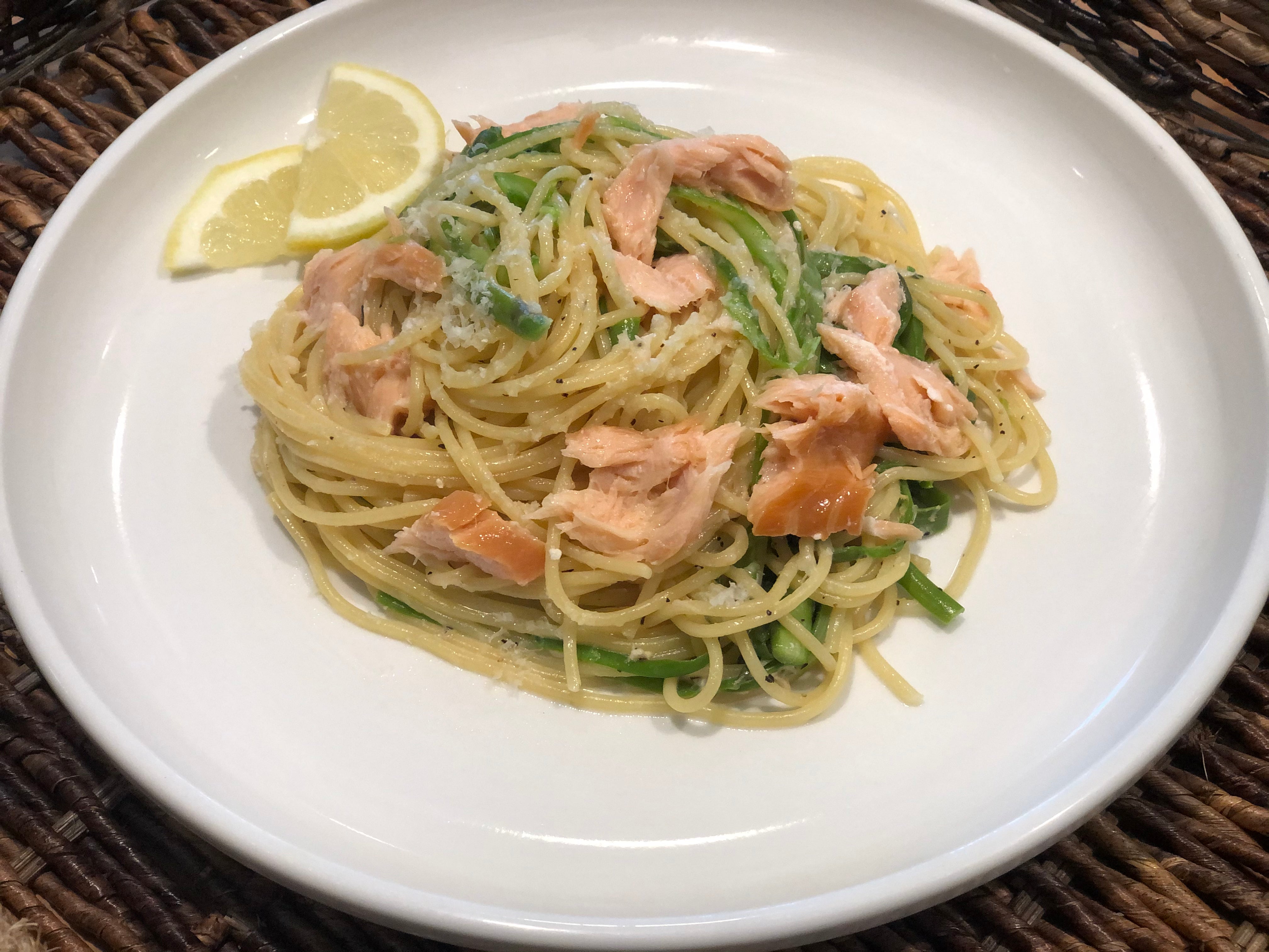 Roasted Salmon Pasta (Serves 1)